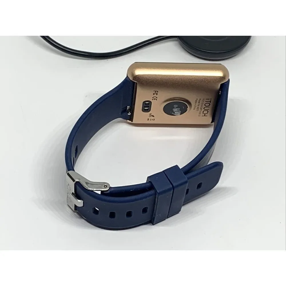 iTouch 42101 Unisex Blue Siicone Strap Touchscreen Dial Smartwatch NWC128
